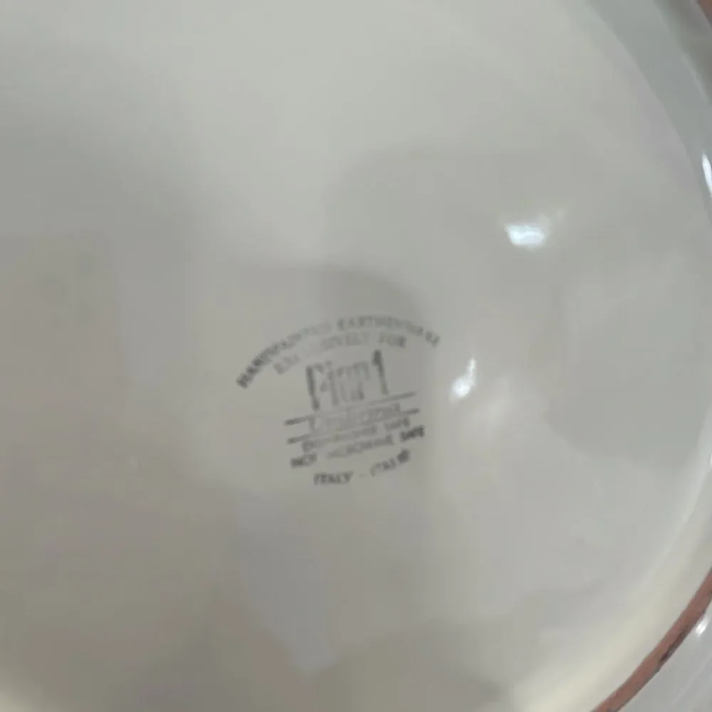 Large Pier 1 Handpainted Shallow Bowl/Platter